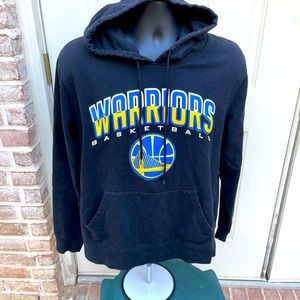 NBA, Warriors, Black, Hoodie, Size L
